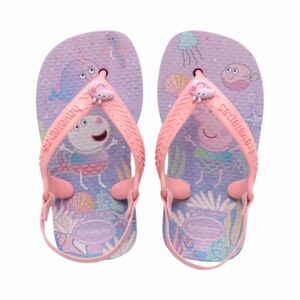 Havaianas Baby Girl Flip Flops Peppa Pig Size 4C NWT